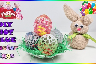 Hot Glue Easter Eggs | How To Make DIY Easter Decoration | Hot Glue Life Hacks