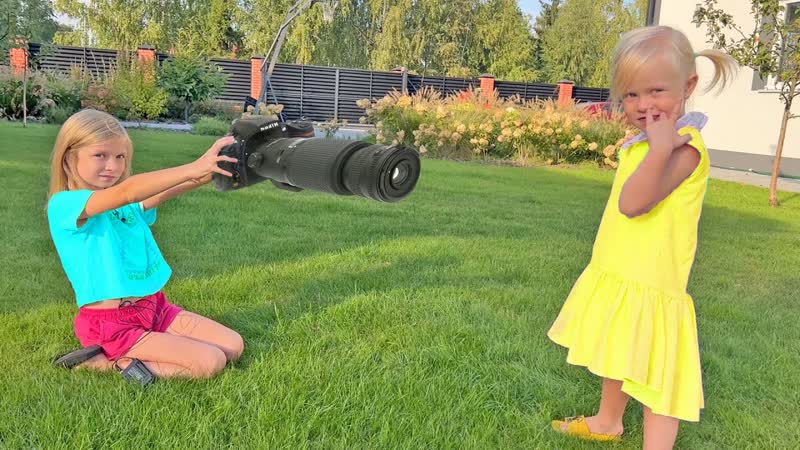 София стала фотографом. Ника МОДЕЛЬ. Софунья