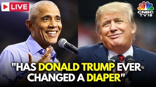 LIVE: Barack Obama Roasts Trump From Selling Bibles to Needing a Diaper at Pittsburgh Rally | N18G