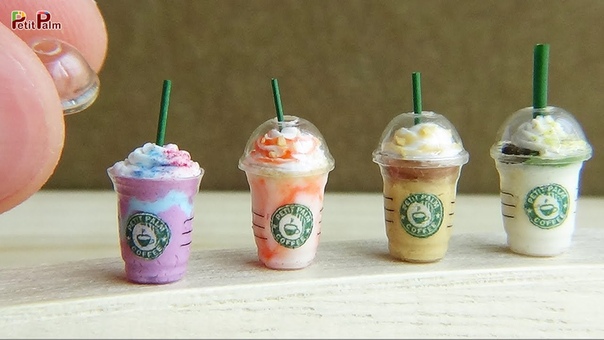 Miniature Starbucks Style Frappuccino, DIY Petit