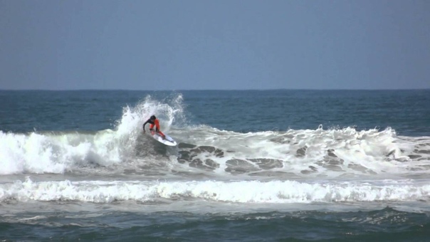 Surfing HB Pier, April 14th, 2016 ( Raw