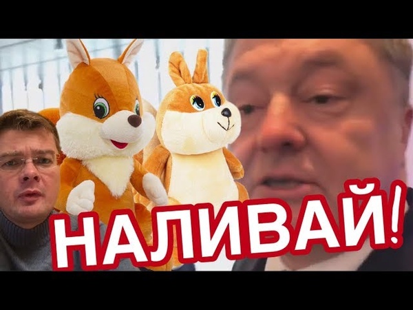 Угашенного Порошенко нагнали две бешеные белки и жестко