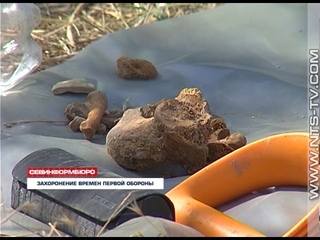 Во время реконструкции сквера им.Ахматовой обнаружено захоронение времён ...