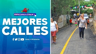 Alcaldía de Managua inaugura obra de mejoramiento de calles en el barrio Carlos Núñez