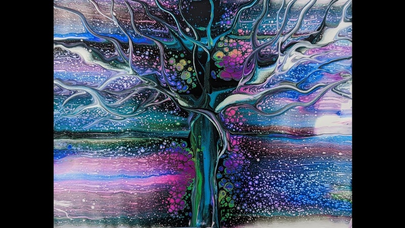 105 AMAZING TREE SWIPE, 10, FLUID ART, FANTASY