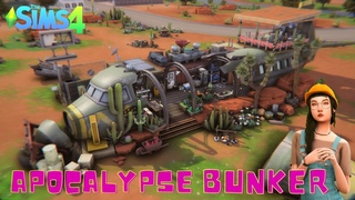 Apocalypse crash plane bunker || The Sims 4 Speed Build || No CC