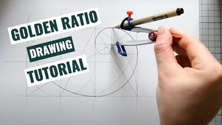 How To Draw a Golden Ratio Rectangle & Spiral | Sacred Geometry Tutorial