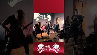 Crucified Dead Flesh  Live - Scourge from the space #shorts #Deathmetal #crucifieddeadflesh