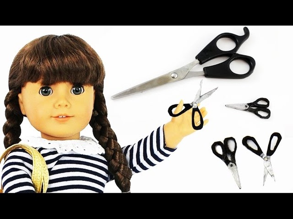 How to make Realistic Doll Scissors for your 18"American Girl Dolls and 12" Barbies