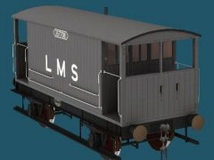PLL LMS 20T Brake Van 287329 (D1657) grey/grey