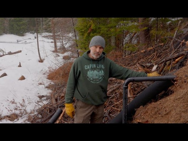 Plumbing the Kitchen Sink in my Off Grid Log Cabin, Root Cellar