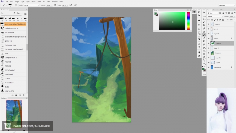 Two Roads (, Speedpaint, Timelapse, Photoshop, Art, Super