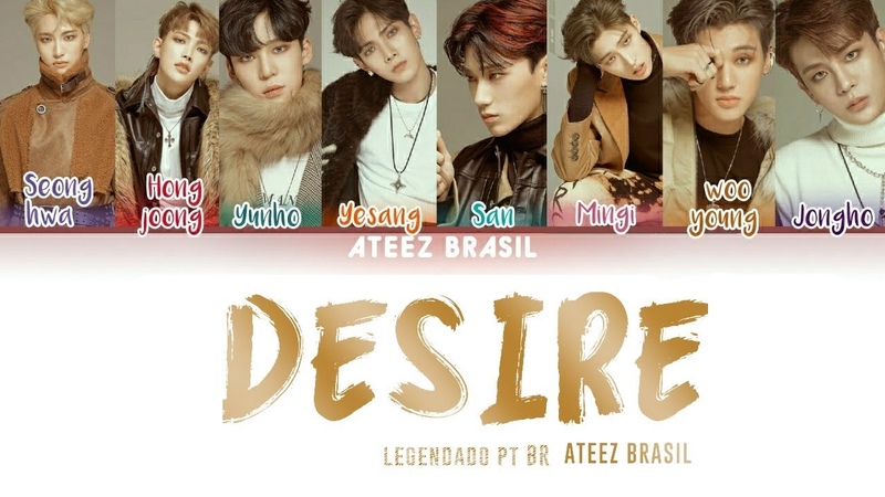 ATEEZ (에이티즈) Desire LYRICS ( Color Coded Lyrics PT, Rom,