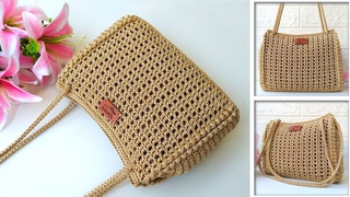 LATEST CROCHET BAGS TUTORIAL SUPER EASY FOR BEGINNERS