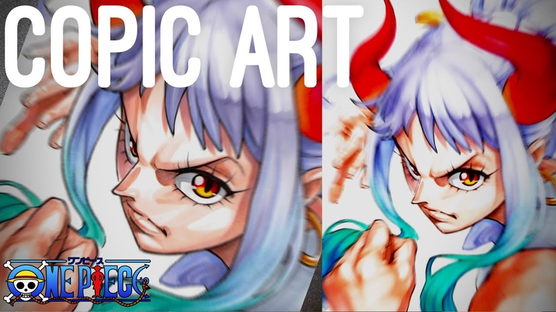 ONE PIECE ヤマト 描いてみた, Drawing