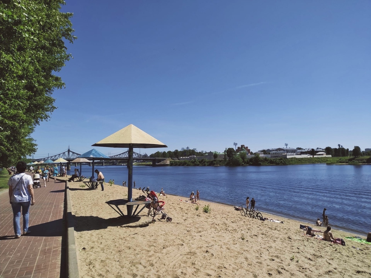 Пляж в твери Пляж в твери