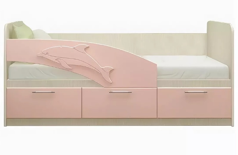Кровать дельфин с ящиками фото