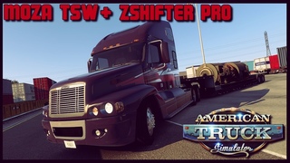 American Truck Simulator (MOZA R5 + ZSHIFTER PRO). Немного Америки на Freightliner Century