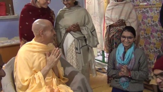 His Holiness Radhanath Swami Visits Sri Sri Radha Banabihariji