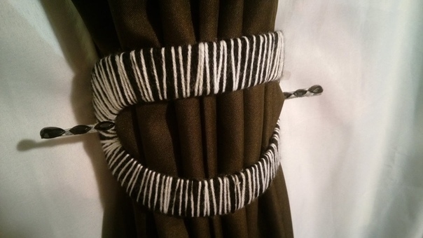 Элегантный подхват для штор своими руками, ,elegant tie back