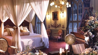 Victorian Bedroom Heavy Rain Ambience ASMR: Cozy Rainy Night Sounds for Studying, Relaxation, Sleep