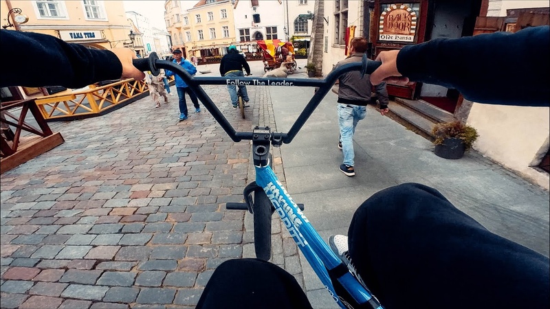 Riding BMX in Tallinn, Estonia (