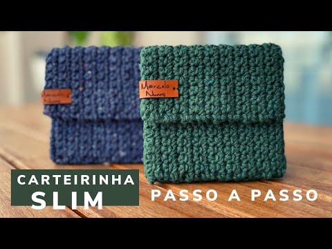 Carteira em Crochê CARTEIRINHA SLIM linda e fácil de fazer, vc vai amar Marcelo Nunes