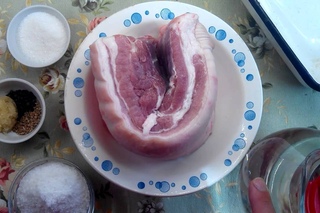 Засолка и копчение грудинки # часть 1