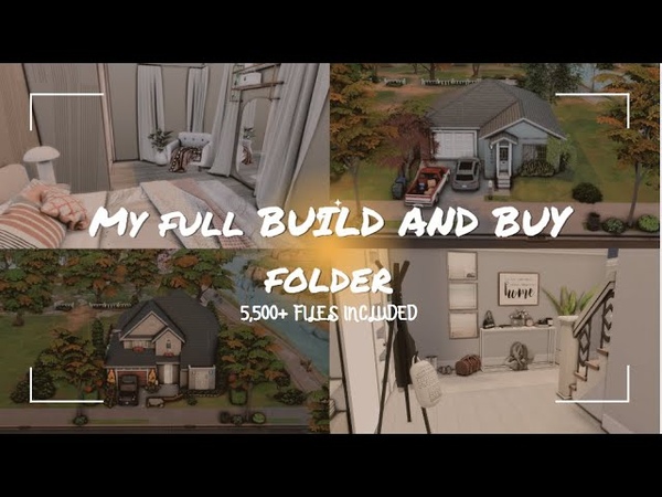 My entire sims 4 BUILD AND BUY cc folder, 10+ GB, 5, 500+ files, Sims 4 build and buy folder